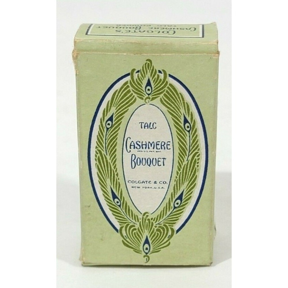 Rare Early 1900's Colgate's Cashmere Bouquet Talc Powder in Orig Box Travel Size